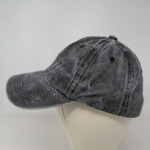 Unbranded Men's Slideback Hat Gray Adjustable Blank 100% Cotton - Picture 3 of 7